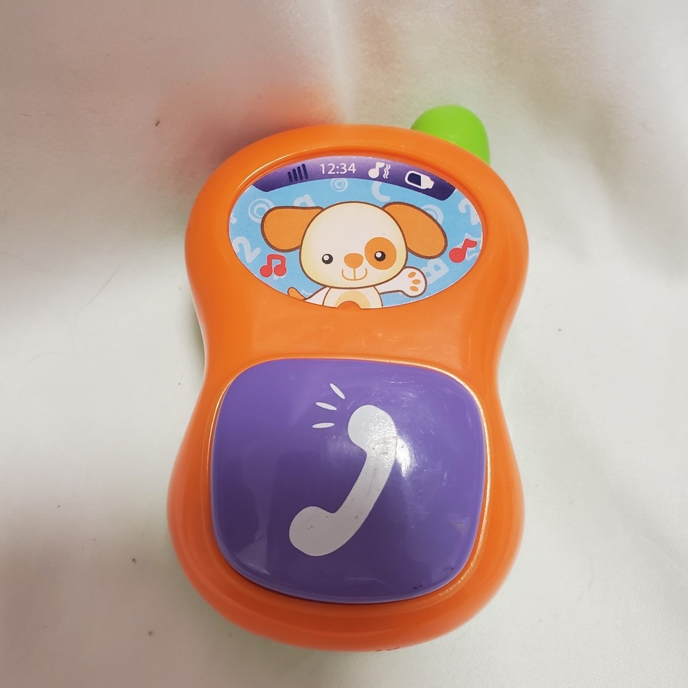 VTech Alphabet Activity Cube Replacement Phone Part Purple Orange Puppy Toy